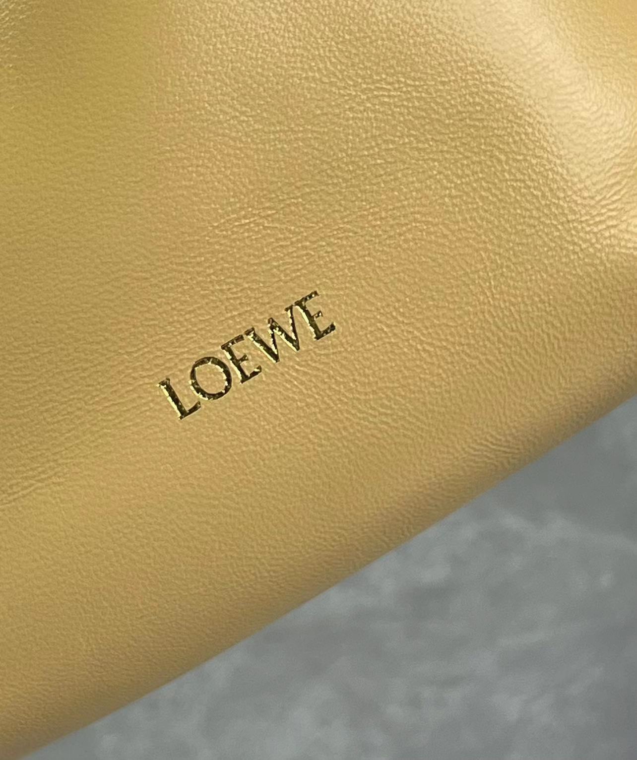 Loewe Mini Flamenco Purse bag in mellow nappa lambskin Yellow